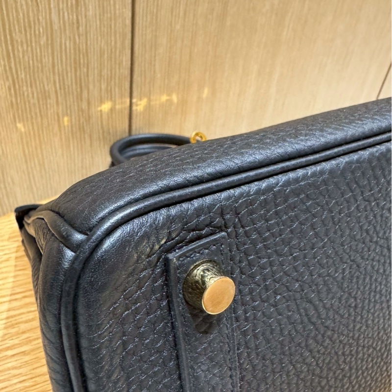 HERMÈS Birkin 25公分 黑色金扣-6
