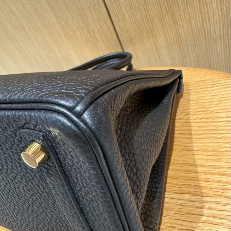 HERMÈS Birkin 25公分 黑色金扣-7