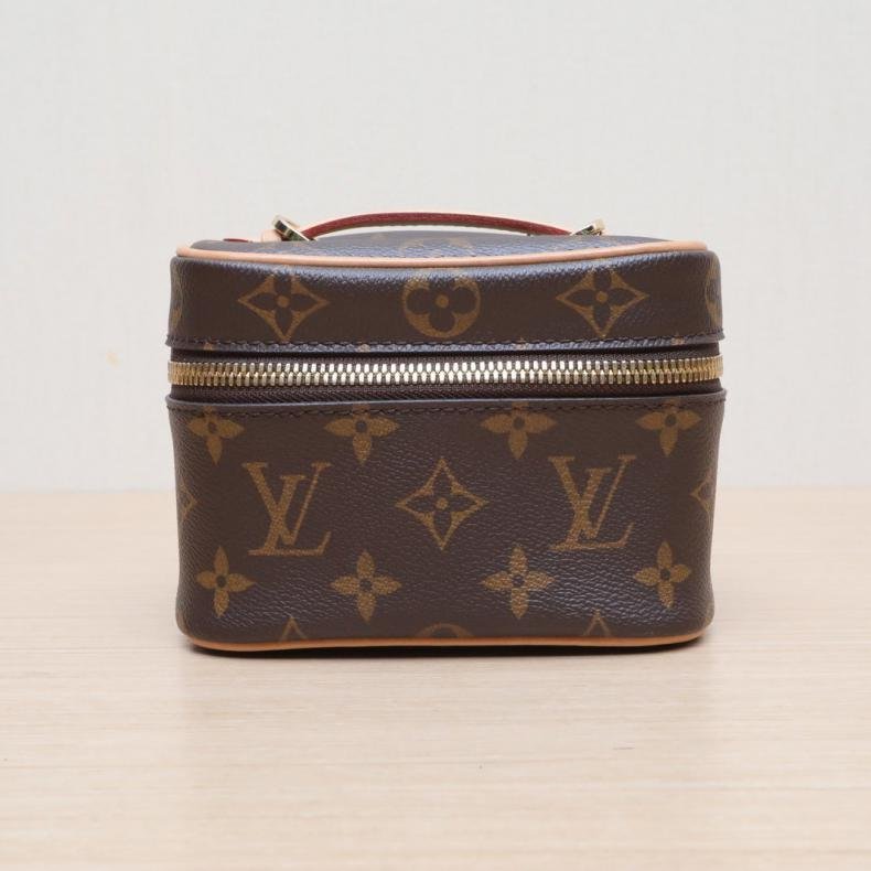 LOUIS VUITTON Nice化妝包Nano14老花PVC晶片肩背包-0