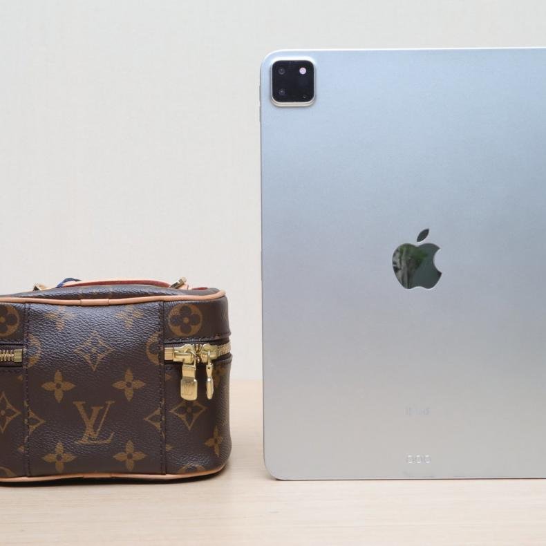 LOUIS VUITTON Nice化妝包Nano14老花PVC晶片肩背包-1