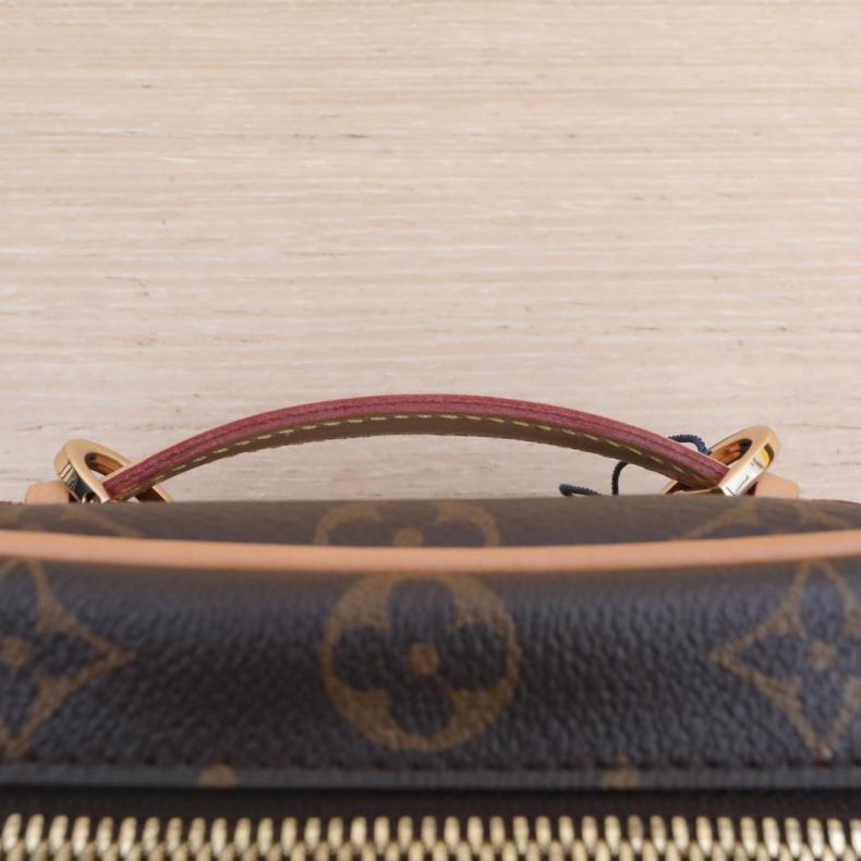 LOUIS VUITTON Nice化妝包Nano14老花PVC晶片肩背包-3