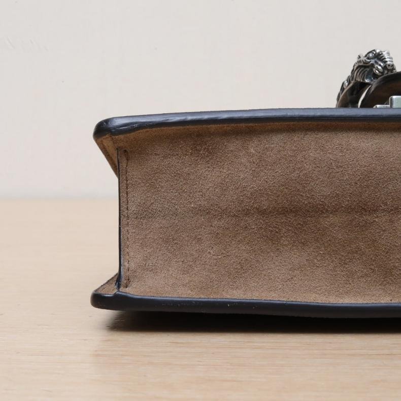 GUCCI Dionysus酒神小號25老花PVC鑽扣肩背包-1