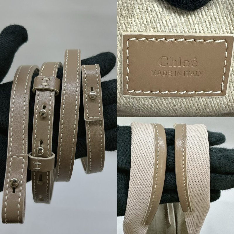 CHLOE 全新Woody tote小款帆布包-5