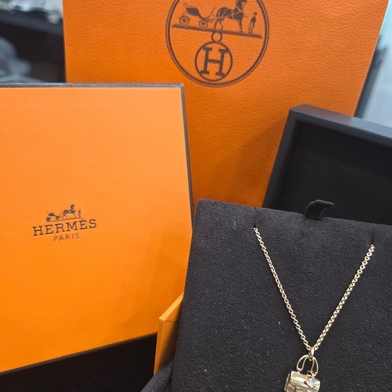 〔全配〕Hermes - 18K康康鑽鍊-0