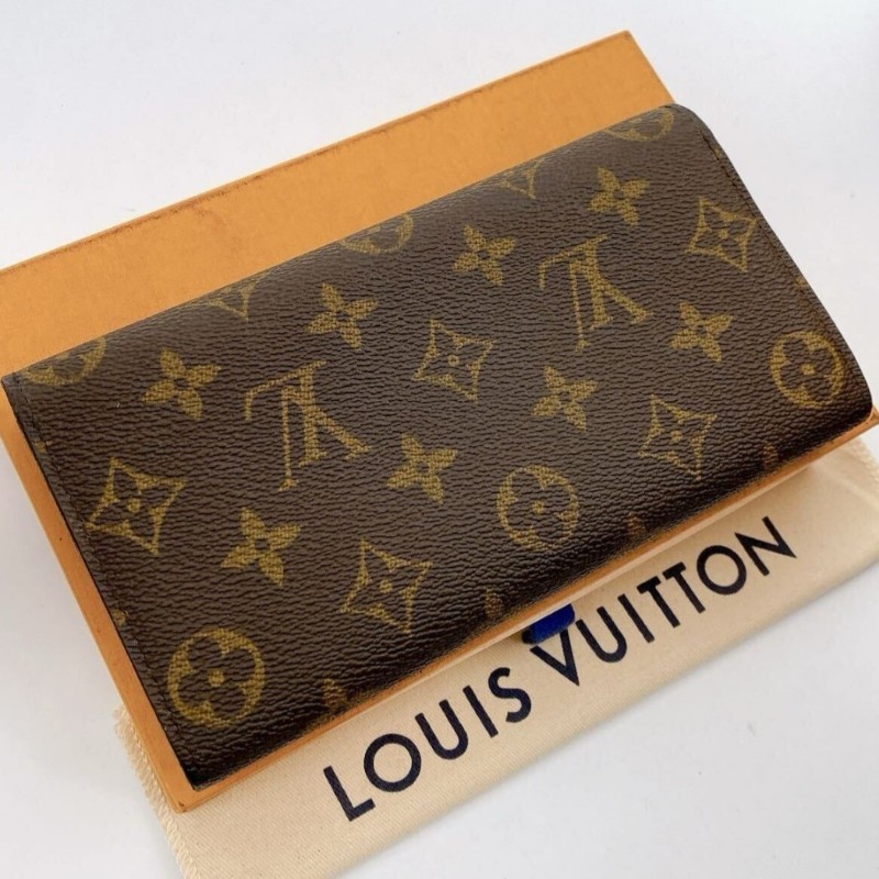 日本二手／LV長夾／內有拉鏈零錢袋／MI2068-2