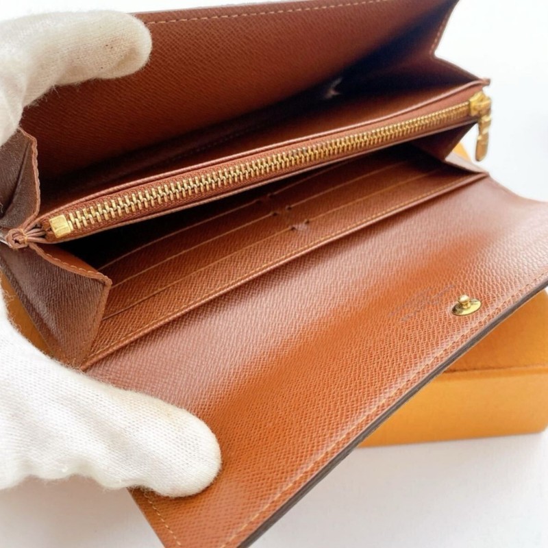 日本二手／LV長夾／內有拉鏈零錢袋／MI2068-4