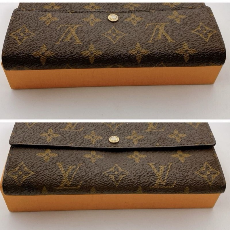 日本二手／LV長夾／內有拉鏈零錢袋／MI2068-6