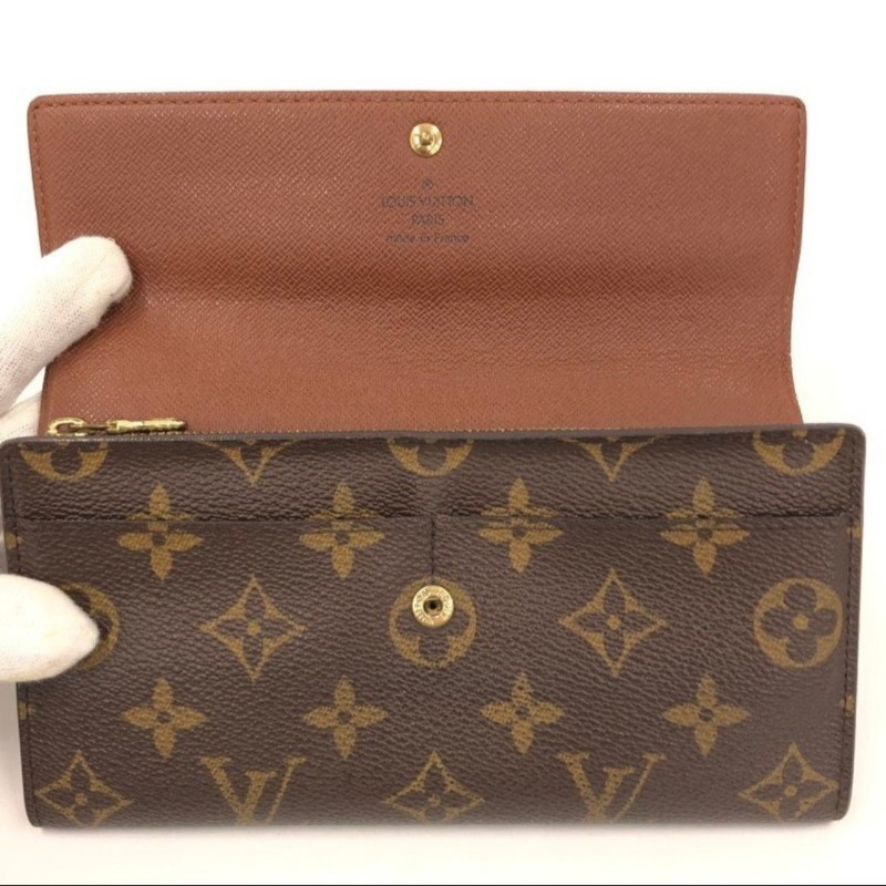 日本二手／LV長夾／內有拉鏈零錢袋／MI2068-14