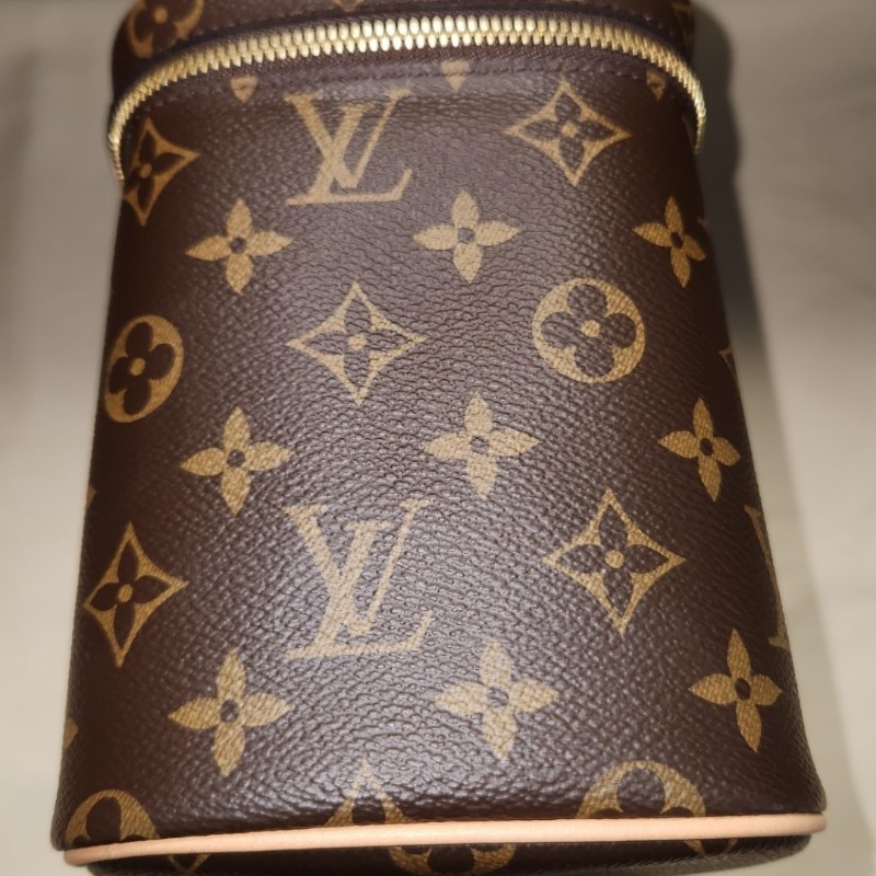 LV經典老花~化妝箱~化妝手提包-5