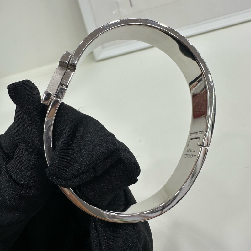 Hermès 愛馬仕 Clic H型淡藍色手環-9