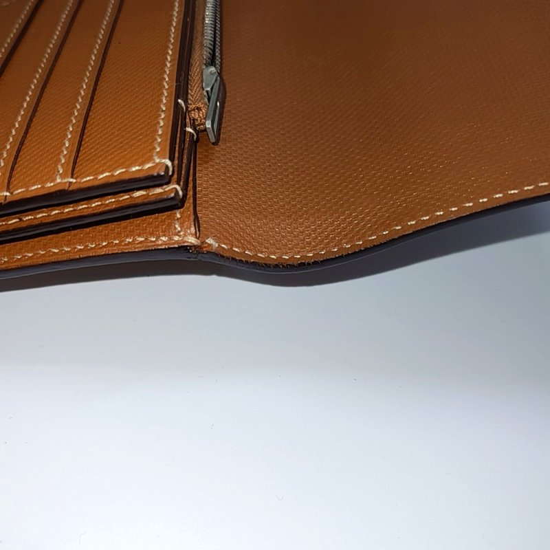 HERMÈS 金棕色牛皮壓紋肩背包手提包 銀色五金 框P刻 可拆卸肩帶-9