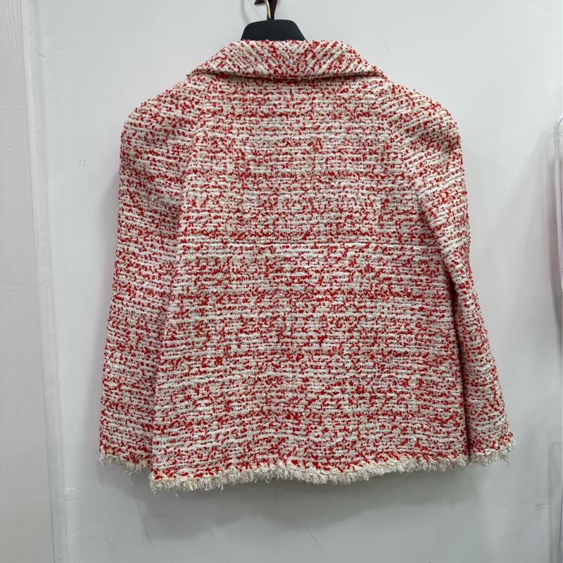 CHANEL海報11P走秀款粗呢短外套36碼-1