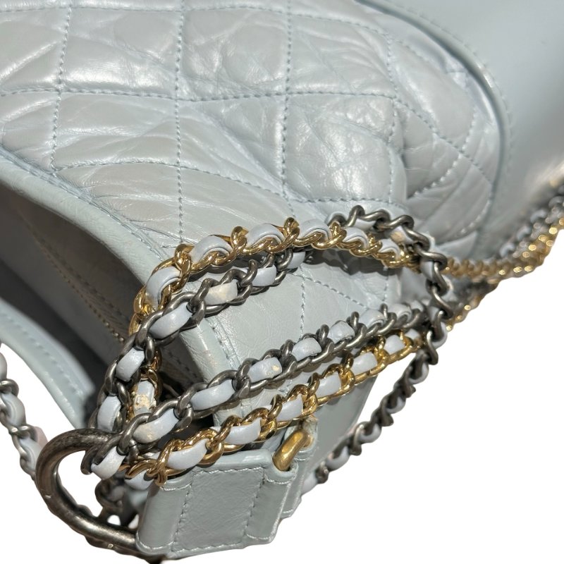CHANEL GABRIELLE LIGHT BLUE LAMBSKIN-5