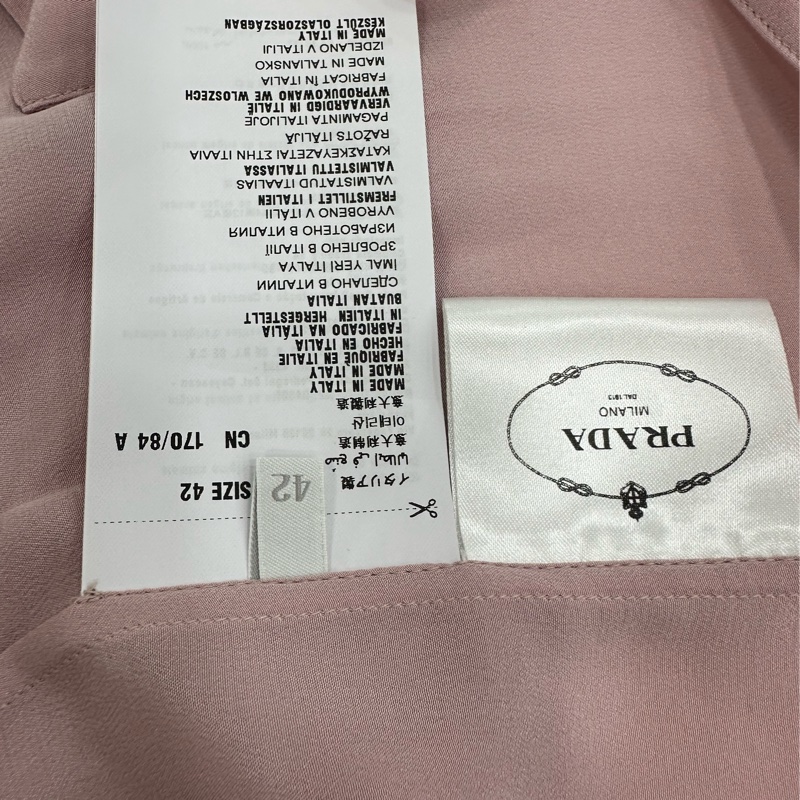 Prada 真絲無袖襯衫 版型非常好看 42碼 全新-2