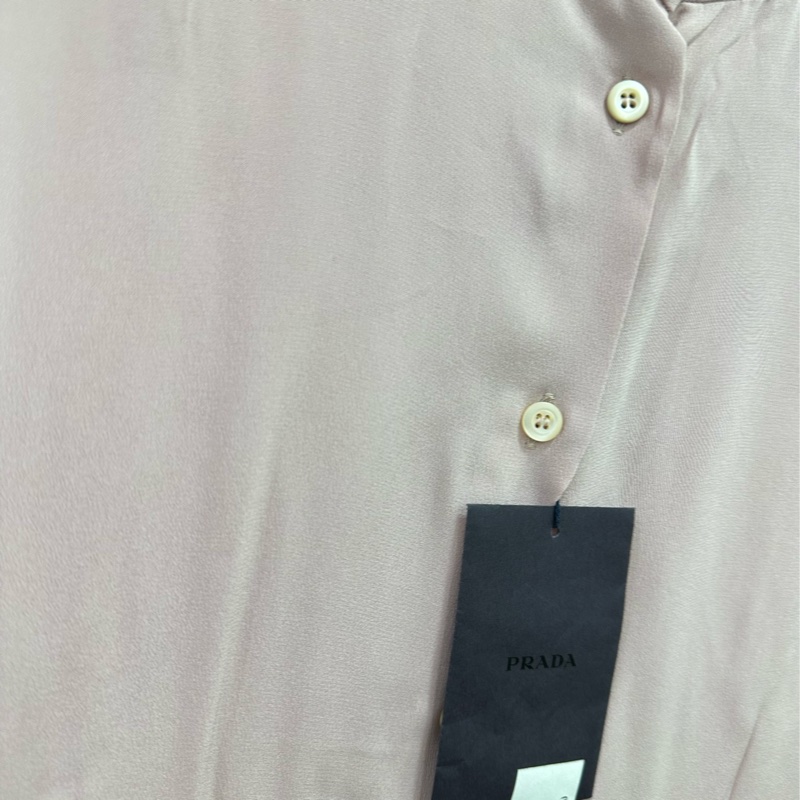 Prada 真絲無袖襯衫 版型非常好看 42碼 全新-4