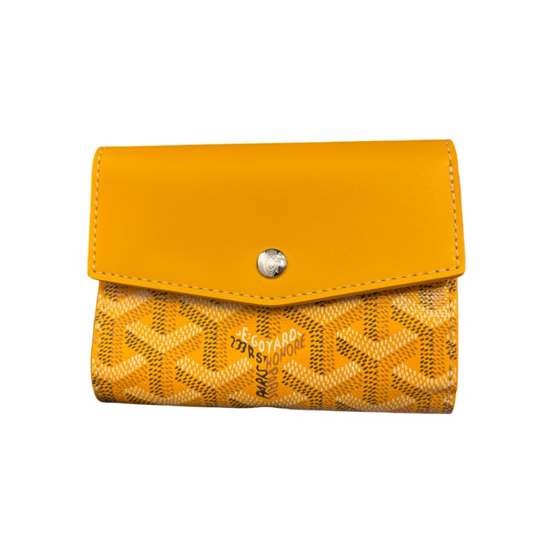 GOYARD SAINT GABRIEL YELLOW CANVAS WALLET-0