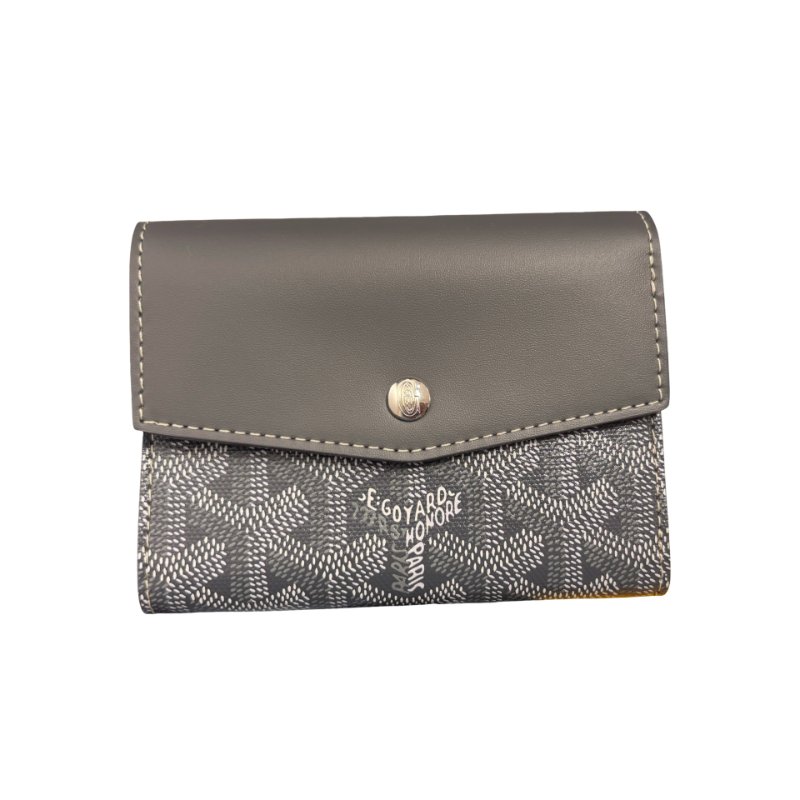 GOYARD SAINT GABRIEL GREY PHW CANVAS WALLET-0