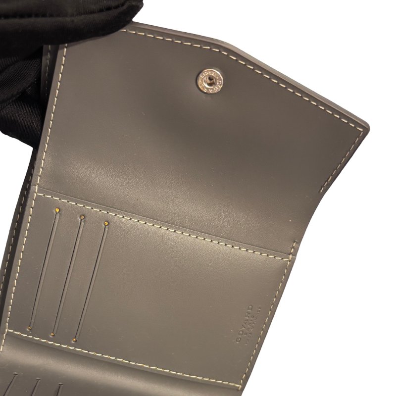 GOYARD SAINT GABRIEL GREY PHW CANVAS WALLET-3