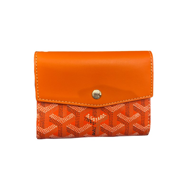 GOYARD SAINT GABRIEL ORANGE PHW CANVAS WALLET-0