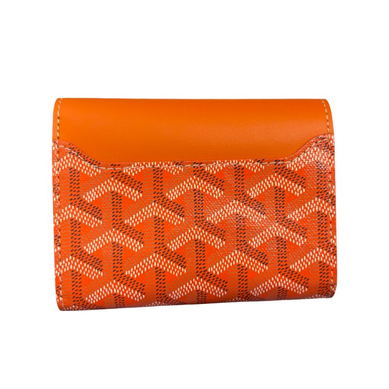 GOYARD SAINT GABRIEL ORANGE PHW CANVAS WALLET-1