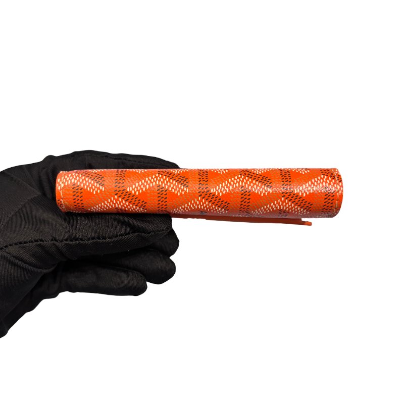 GOYARD SAINT GABRIEL ORANGE PHW CANVAS WALLET-8