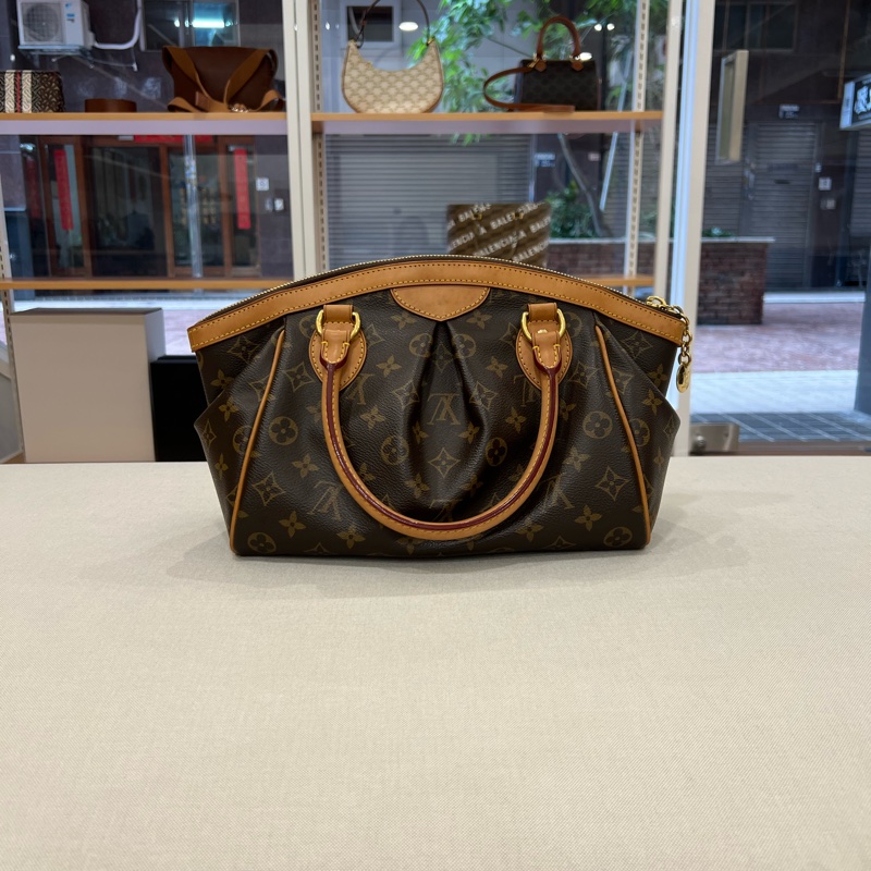 LV Tivoli PM Monogram 老花 水餃包手提包-9