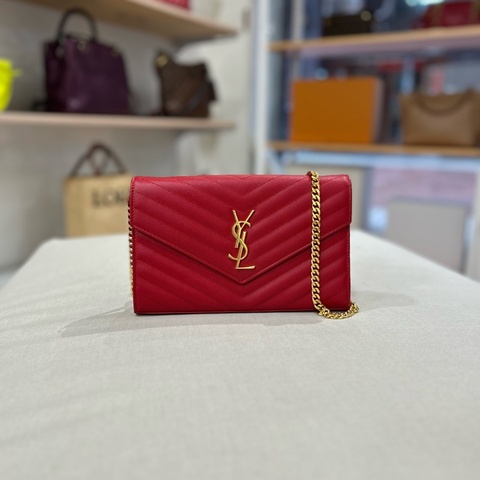YSL WOC 山形絎縫小牛皮 2017年