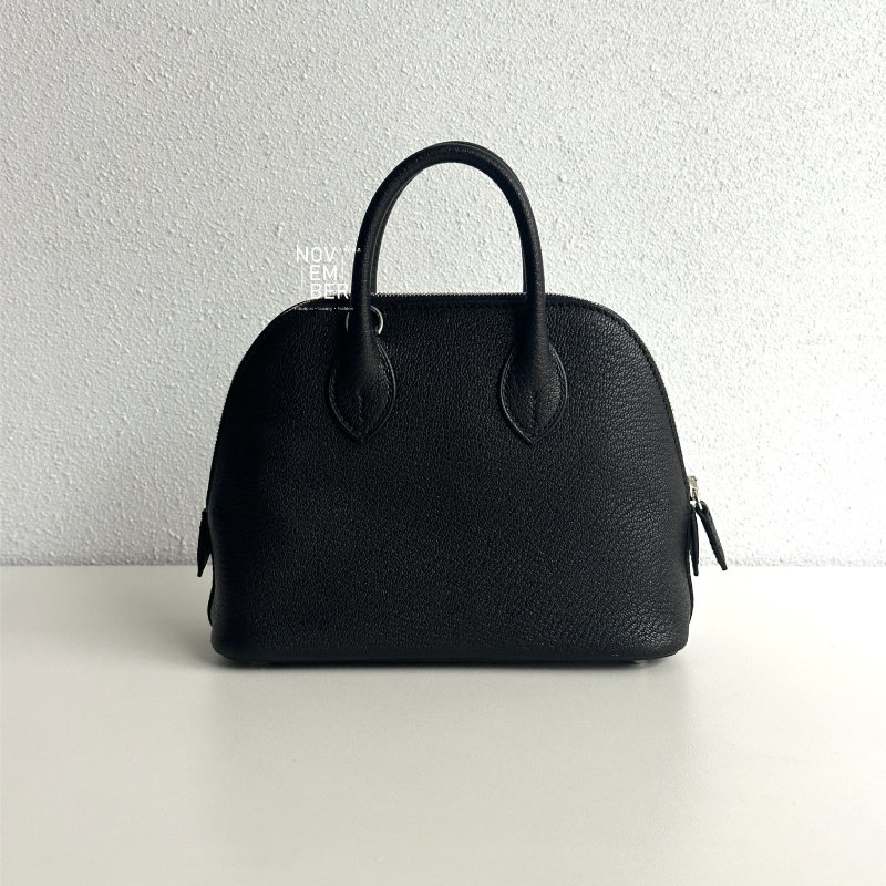 全新全配有購證💖 Hermès Mini Bolide 黑色銀釦-0