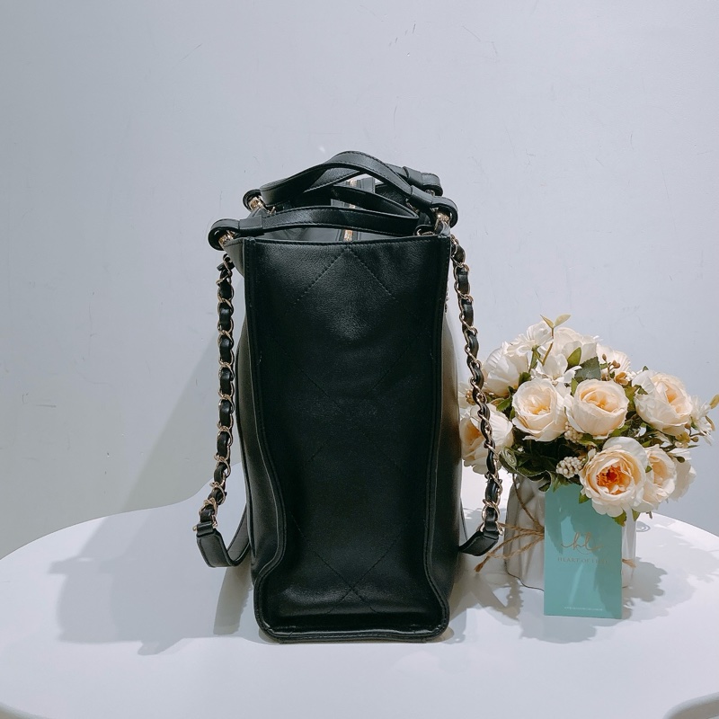 TW4464 Chanel 香奈兒 新款CC大logo托特包Coco Mark Tote Bag Calfskin-2