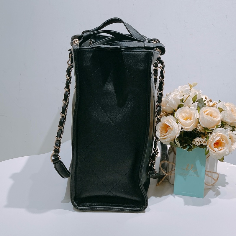TW4464 Chanel 香奈兒 新款CC大logo托特包Coco Mark Tote Bag Calfskin-3