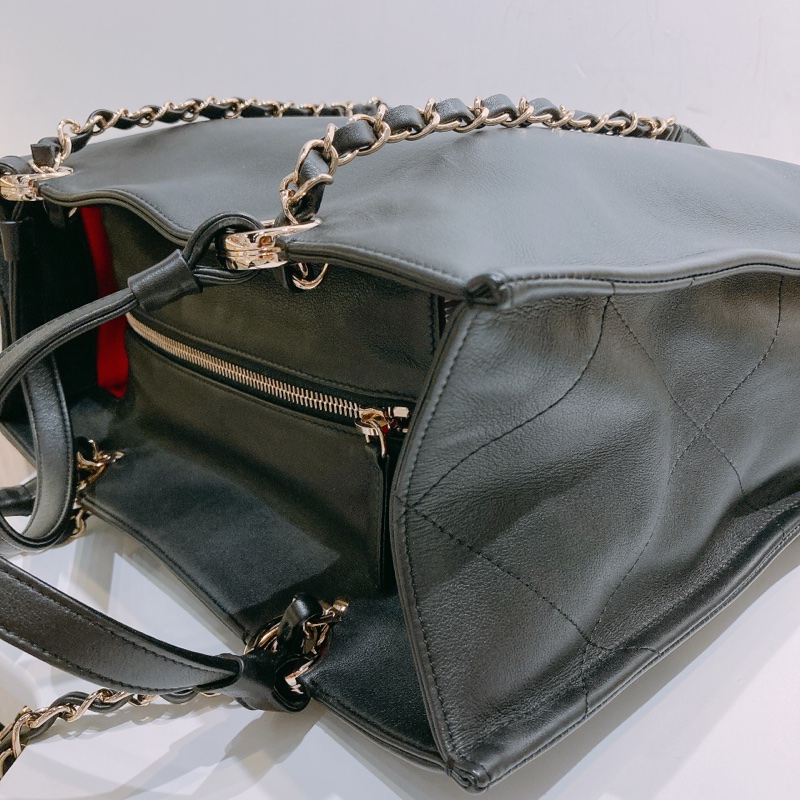 TW4464 Chanel 香奈兒 新款CC大logo托特包Coco Mark Tote Bag Calfskin-11