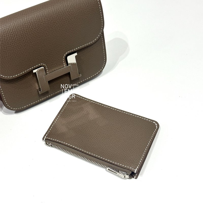 閒置新✨ 附贈揹帶 Hermès 愛馬仕 Constance Slim 大象灰銀釦-6