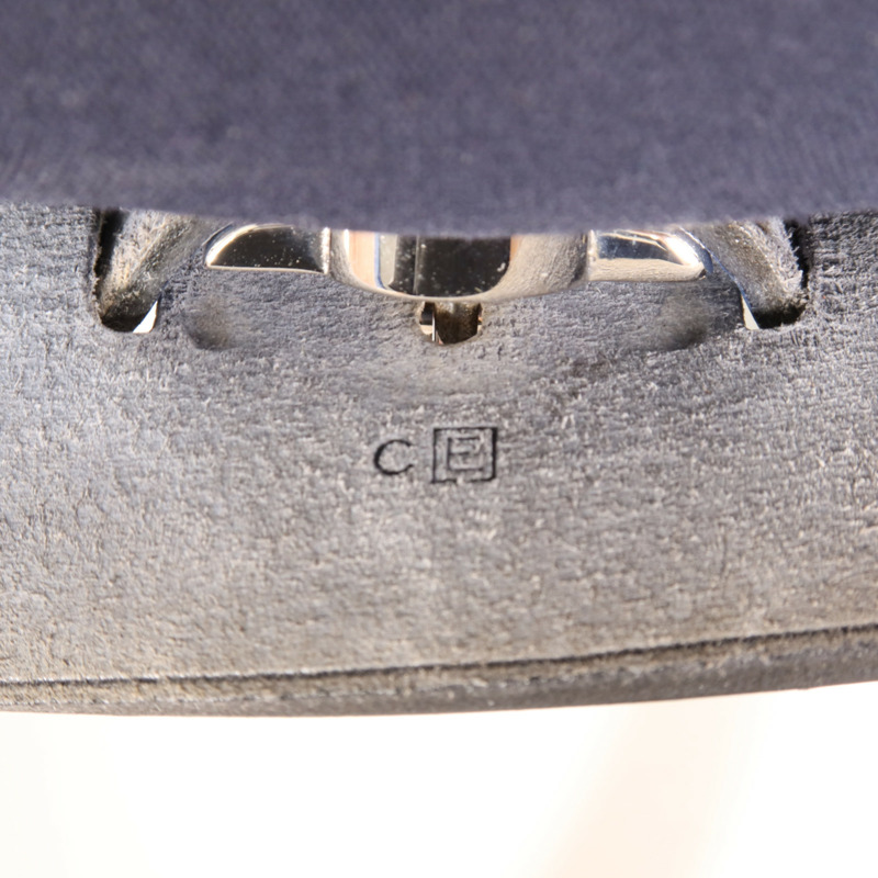 HERMES 帆布/皮革Herbag Backpack銀扣背包Navy-8