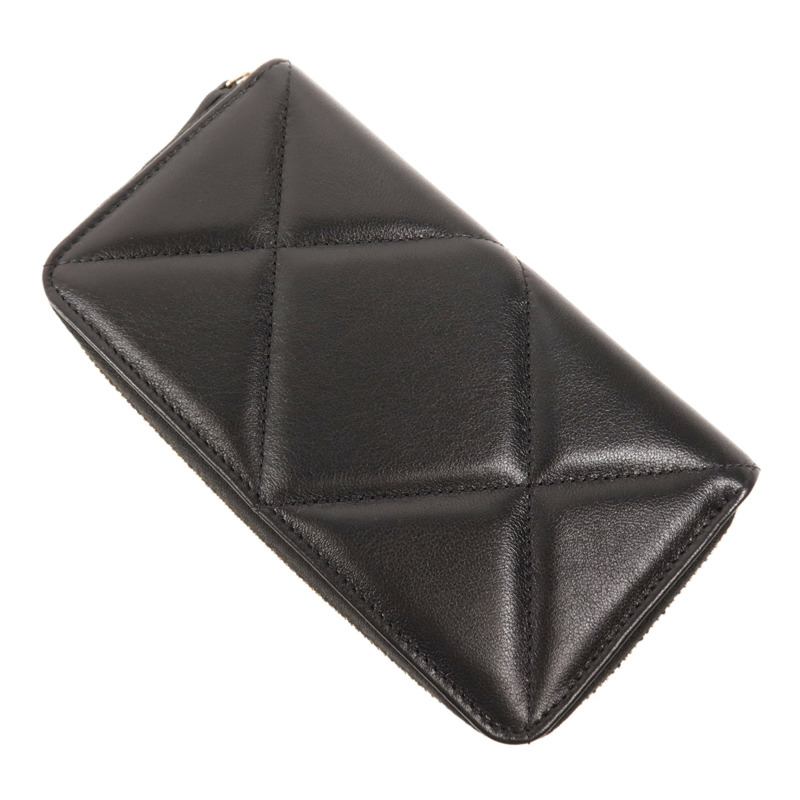 CHANEL 羊皮皮革Wallet金扣錢包-3
