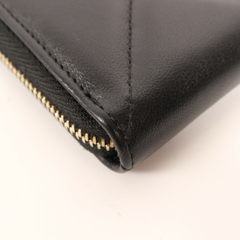 CHANEL 羊皮皮革Wallet金扣錢包-11