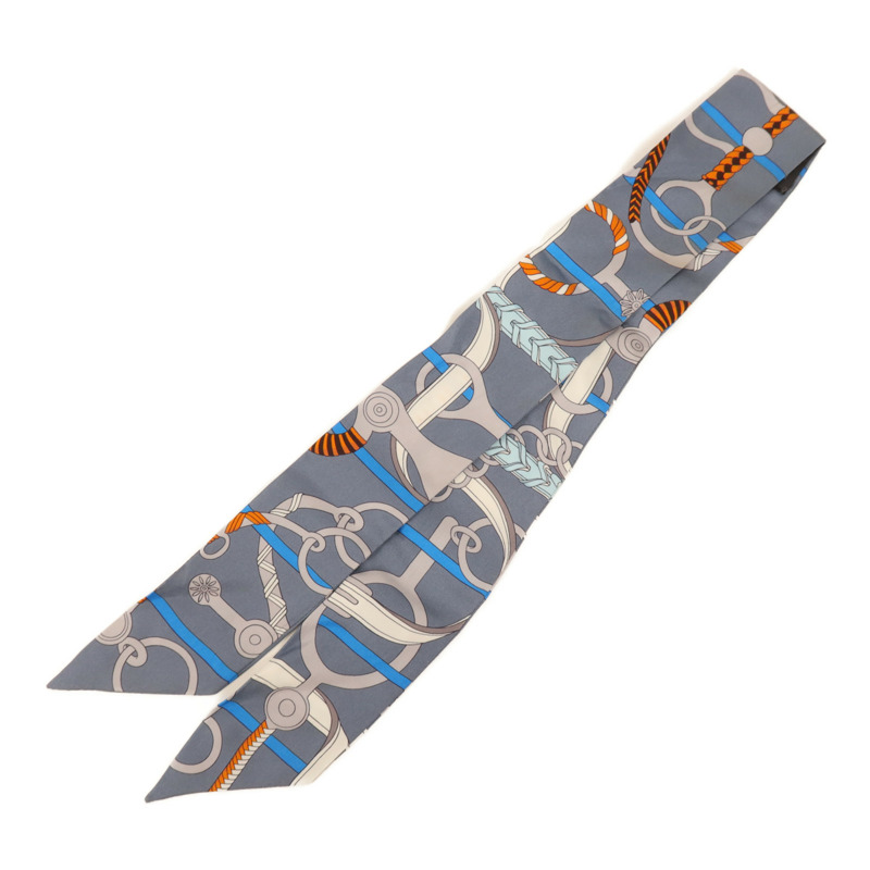 HERMES 絲質Twilly絲巾-1
