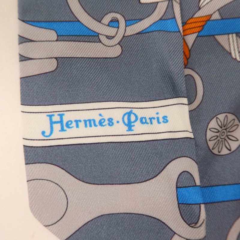 HERMES 絲質Twilly絲巾-4