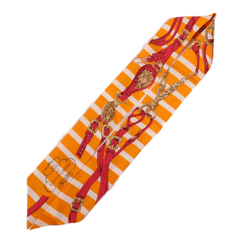 HERMES 絲質Twilly絲巾-2