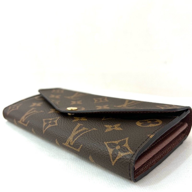 LV(M)二折信封釦長夾-7