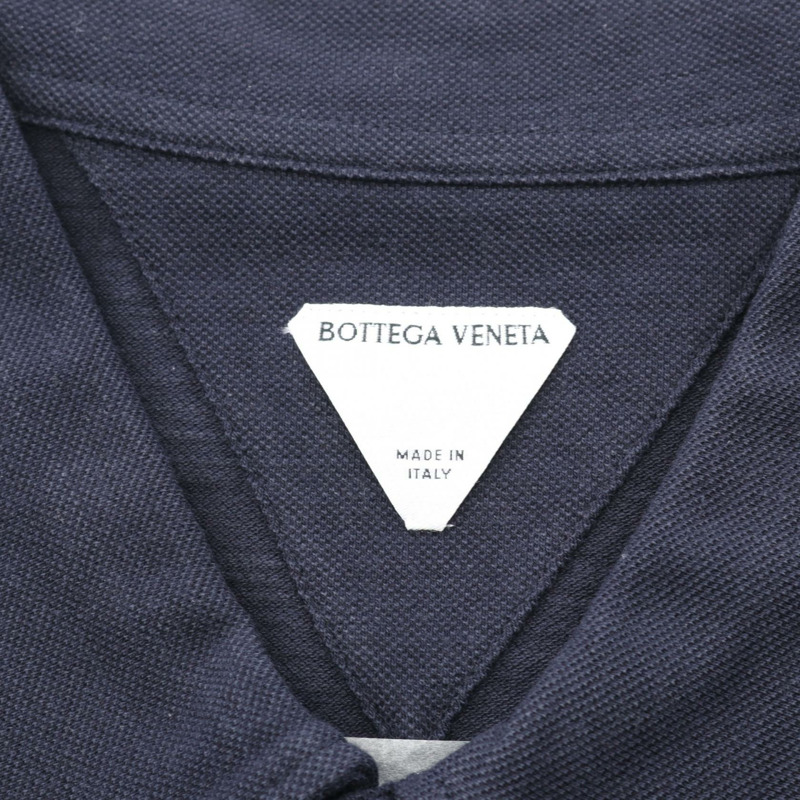 BOTTEGA VENETA Polo 衫 820677V4Z004157S 棉質海軍藍 S 碼 全新男式-2