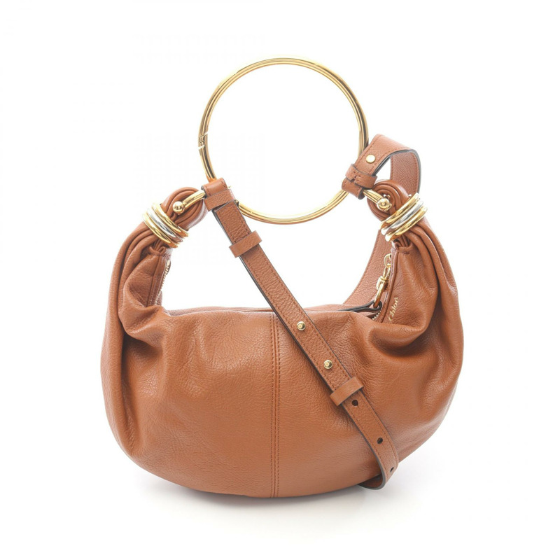 Chloe BRACELET HOBO S 單肩包 CHC24AS611N7226M 皮革 棕色 全新 女款-0