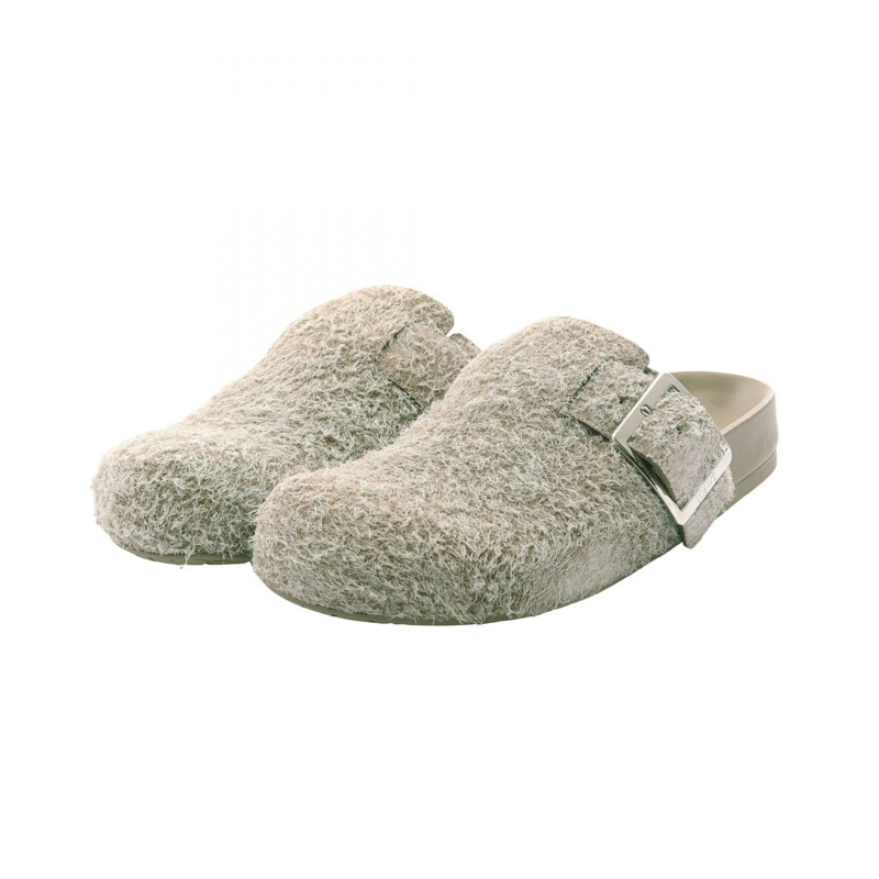 LOEWE Ease Buckle Mule LLSS379X06416038 磨毛絨面革 米色 #38 新款 女款-0