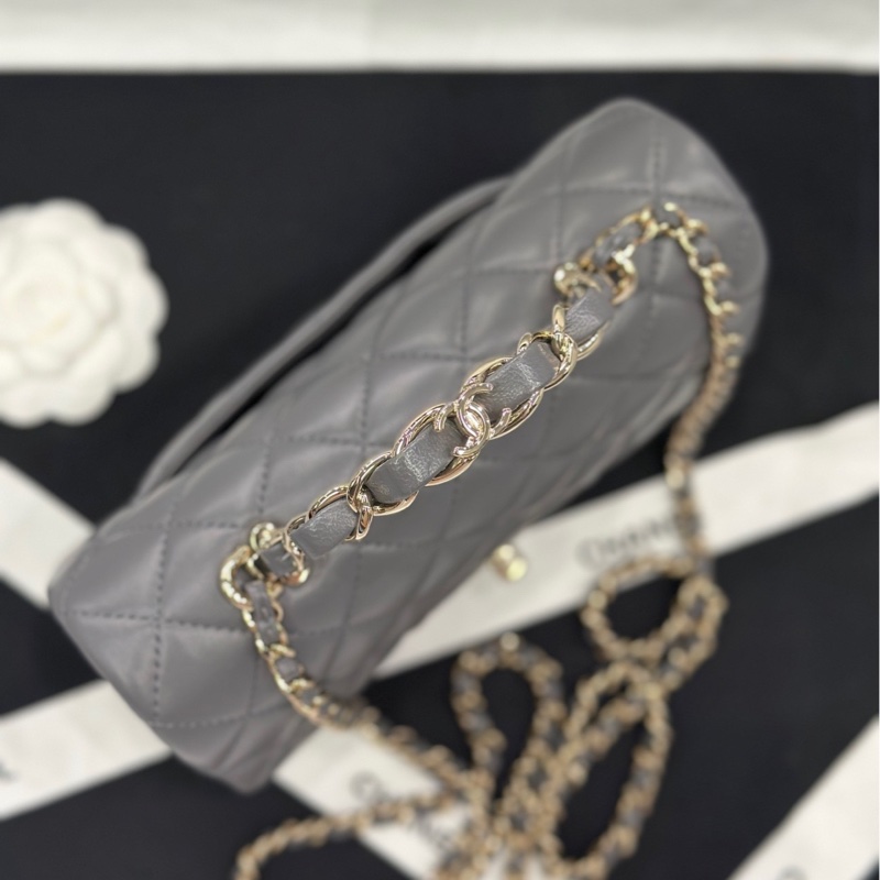 香奈兒 Chanel 23k logo 手柄 cf mini handle 高級灰-4