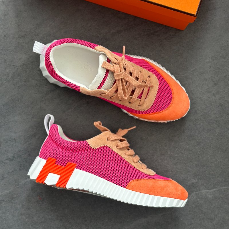 全新🩷 Hermès 愛馬仕 Bouncing 粉色球鞋-2