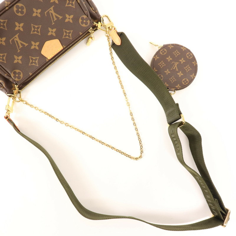LOUIS VUITTON Monogram Multi Pochette Accessoires金扣肩背袋-4