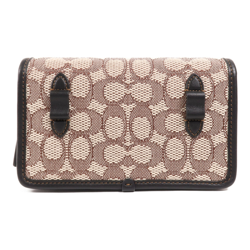 COACH 帆布Shoulder Bag銀扣肩背袋-1