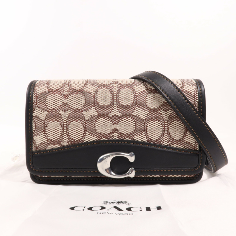 COACH 帆布Shoulder Bag銀扣肩背袋-11