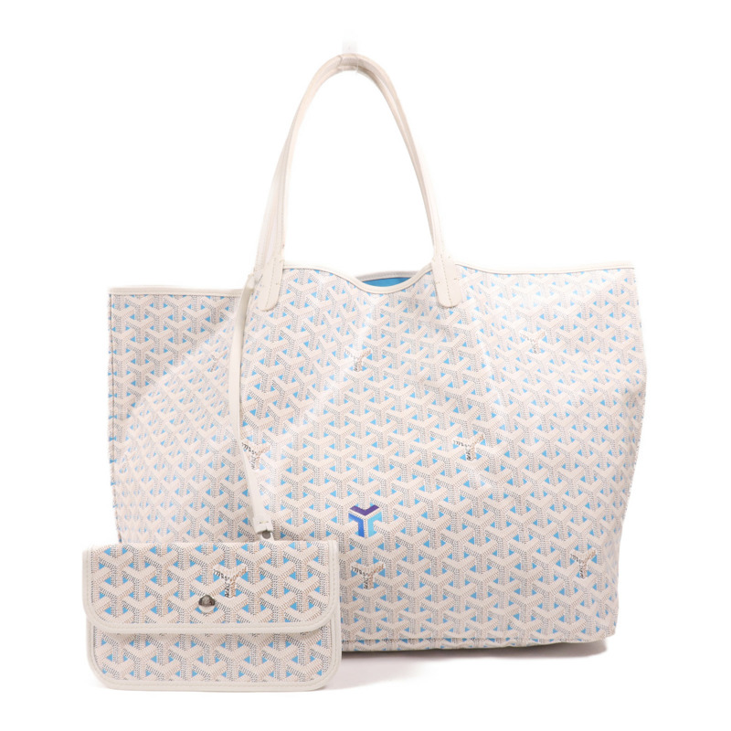 GOYARD 塗層帆布Saint Louis GM銀扣手挽袋-0