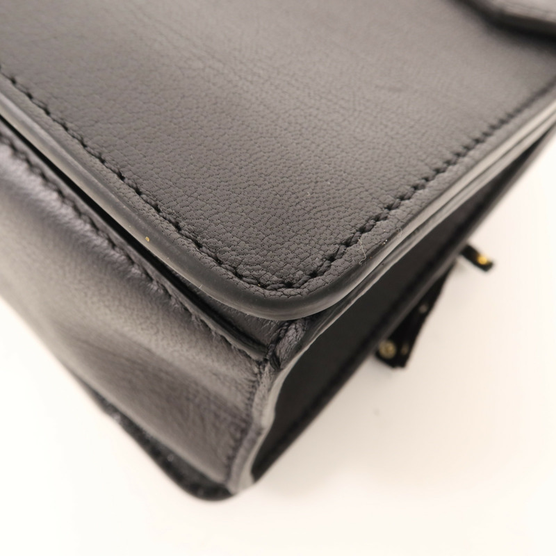 GIVENCHY 皮革Shoulder Bag金扣手挽肩背兩用袋-7