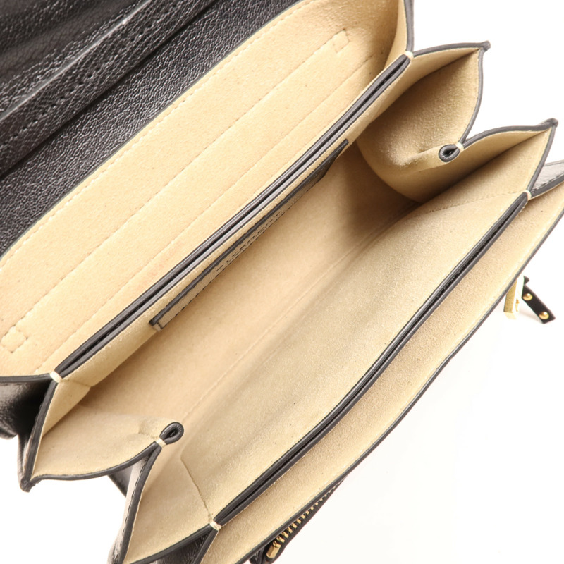 GIVENCHY 皮革Shoulder Bag金扣手挽肩背兩用袋-9